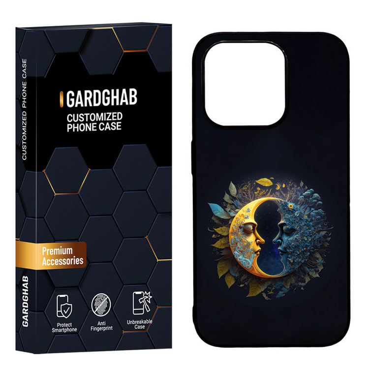 کاور گارد قاب مدل دورژله ای پشت گلس هنری مناسب برای گوشی موبایل اپل iPhone15 pro