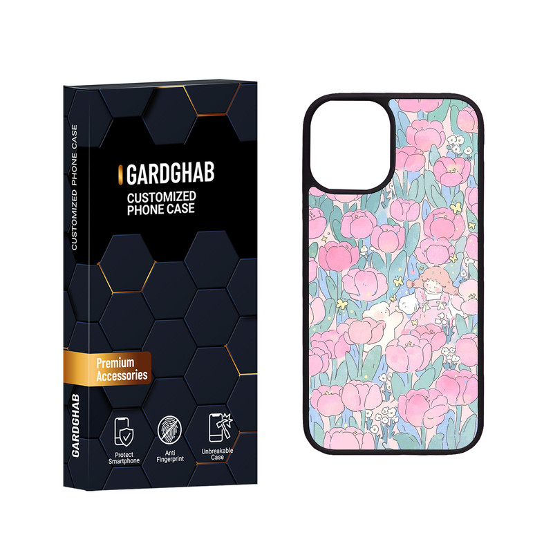 کاور گارد قاب مدل دور ژله ای دخترانه مناسب برای گوشی موبایل اپل iPhone 12 Mini