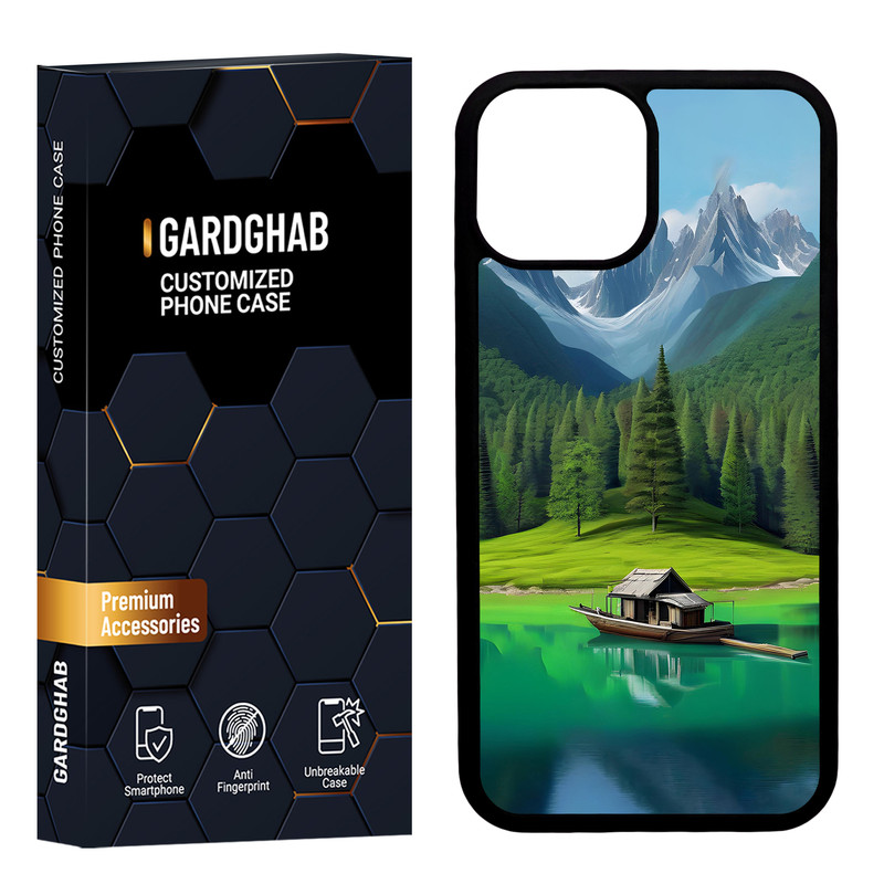 کاور گارد قاب مدل دور ژله ای هنری مناسب برای گوشی موبایل اپل iPhone 13 Mini