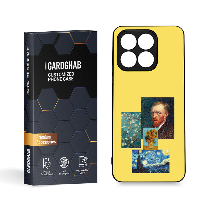 کاور گارد قاب مدل دورژله ای  هنری مناسب برای گوشی موبایل آنر X8a 4G