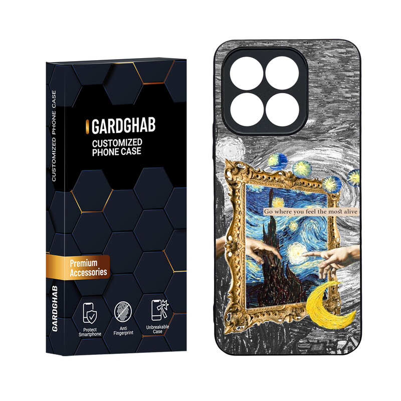 کاور گارد قاب مدل دور ژله ای هنری  مناسب برای گوشی موبایل  آنر X8b 4G