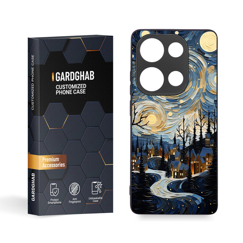 کاور گارد قاب مدل منظره مناسب برای گوشی موبایل شیائومی Redmi Note 13 Pro 4G / Poco M6 Pro 4G