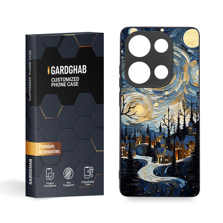 کاور گارد قاب مدل منظره مناسب برای گوشی موبایل شیائومی Redmi Note 13 Pro 4G / Poco M6 Pro 4G
