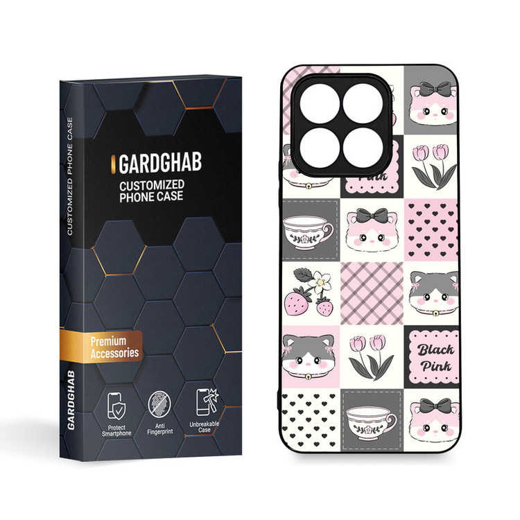 کاور گارد قاب مدل دور ژله ای دخترانه مناسب برای گوشی موبایل آنر X8a 4G