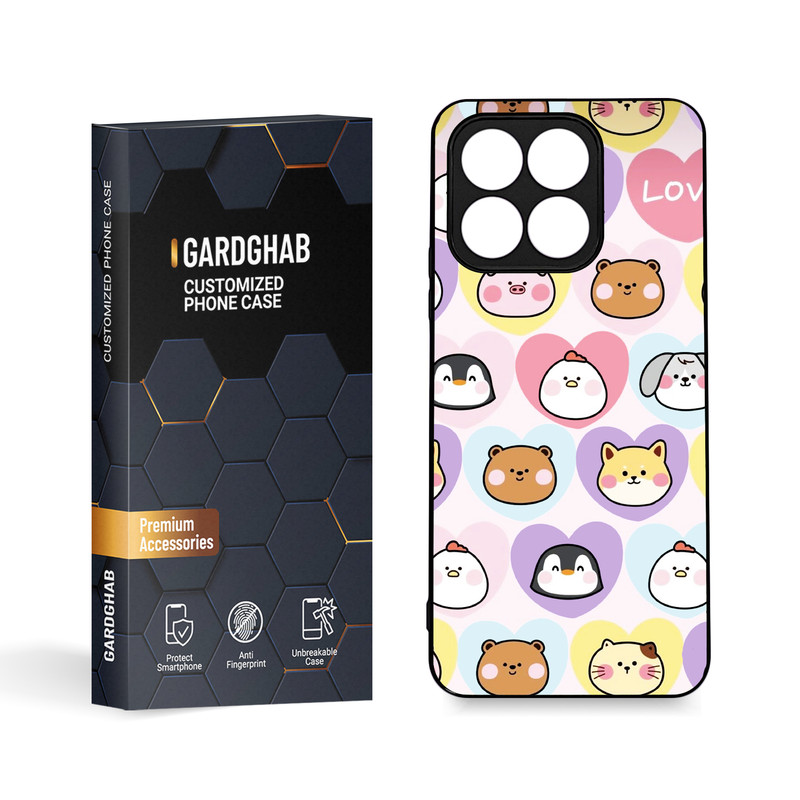 کاور گارد قاب مدل دور ژله ای فانتزی  مناسب برای گوشی موبایل آنر X8a 4G