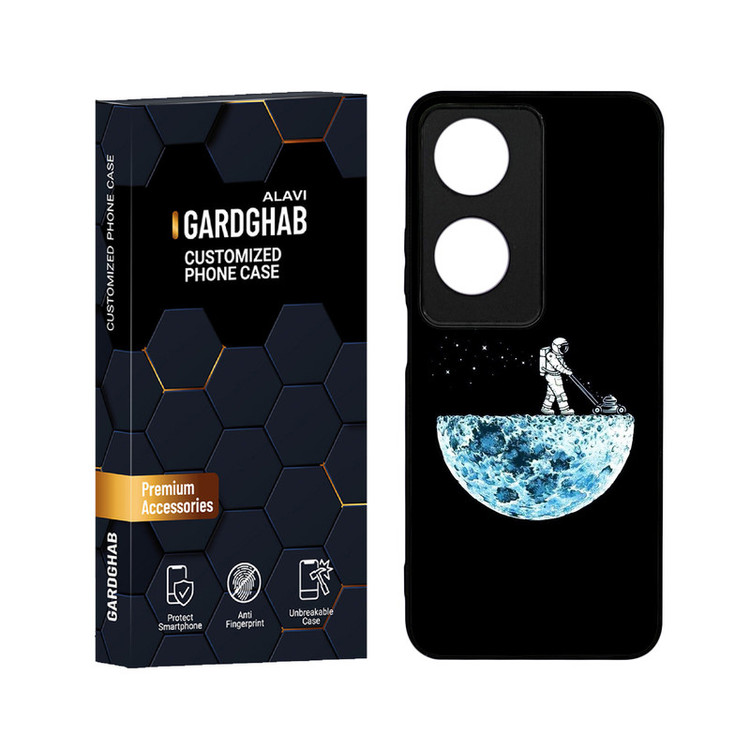 کاور گارد قاب علوی مدل دور ژله ای کهکشان مناسب برای گوشی موبایل آنر X7B 4G