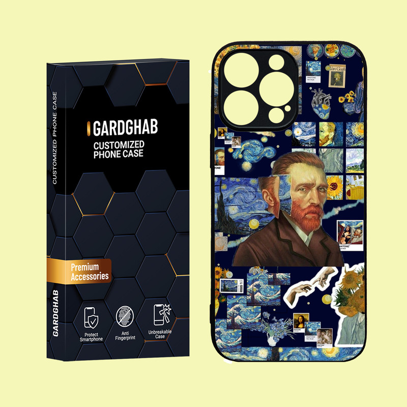 کاور گارد قاب مدل دور ژله ای هنری مناسب برای گوشی موبایل اپل iPhone 16 Pro Max