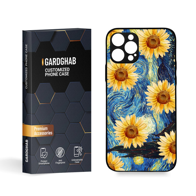 کاور گارد قاب مدل گل مناسب برای گوشی موبایل اپل  iPhone 12 Pro