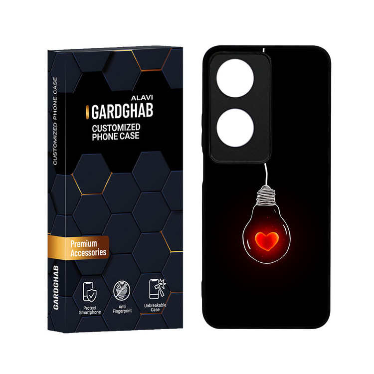 کاور گارد قاب علوی مدل دور ژله ای عاشقانه مناسب برای گوشی موبایل آنر X7B 4G