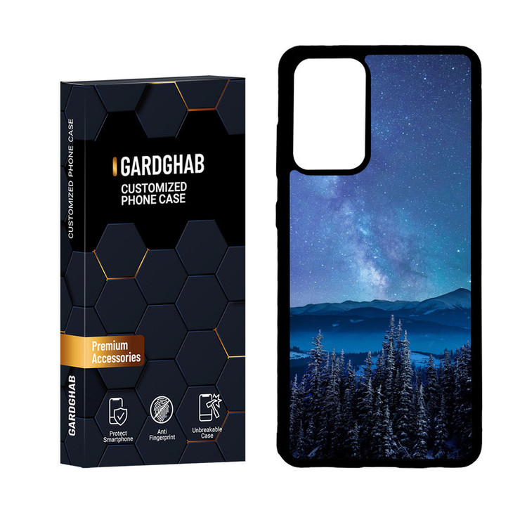 کاور گارد قاب مدل دور ژله ای منظره و طبیعت مناسب برای گوشی موبایل سامسونگ Galaxy A72