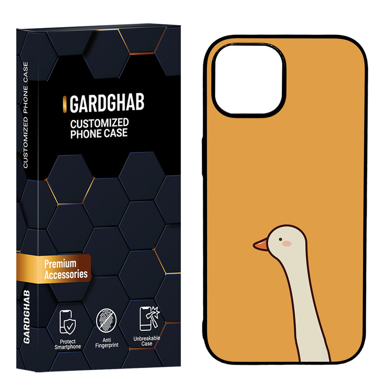 کاور گارد قاب مدل دور ژله ای پشت گلس فانتزی مناسب برای گوشی موبایل اپل iPhone 15