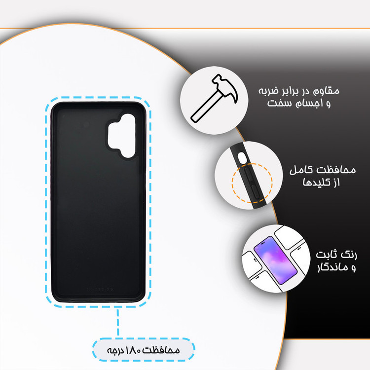 کاور گارد قاب مدل دور ژله ای فانتزی مناسب برای گوشی موبایل سامسونگ Galaxy A32 5G / M32 5G