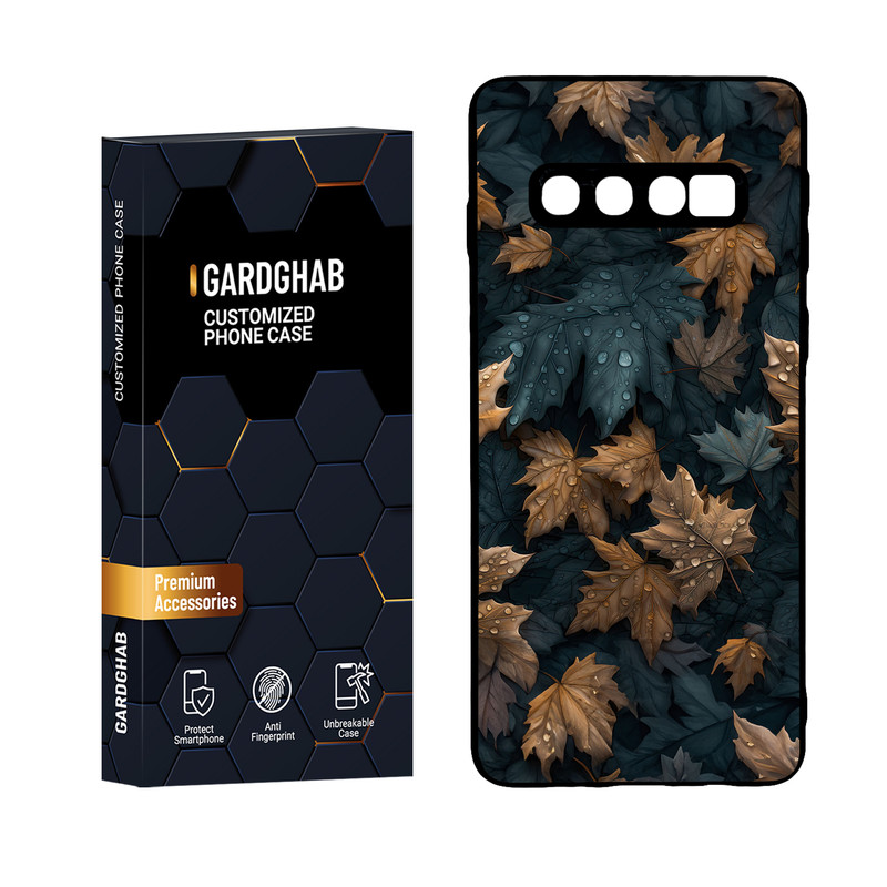 کاور گارد قاب مدل پشت گلس برگ مناسب برای گوشی موبایل سامسونگ Galaxy S10