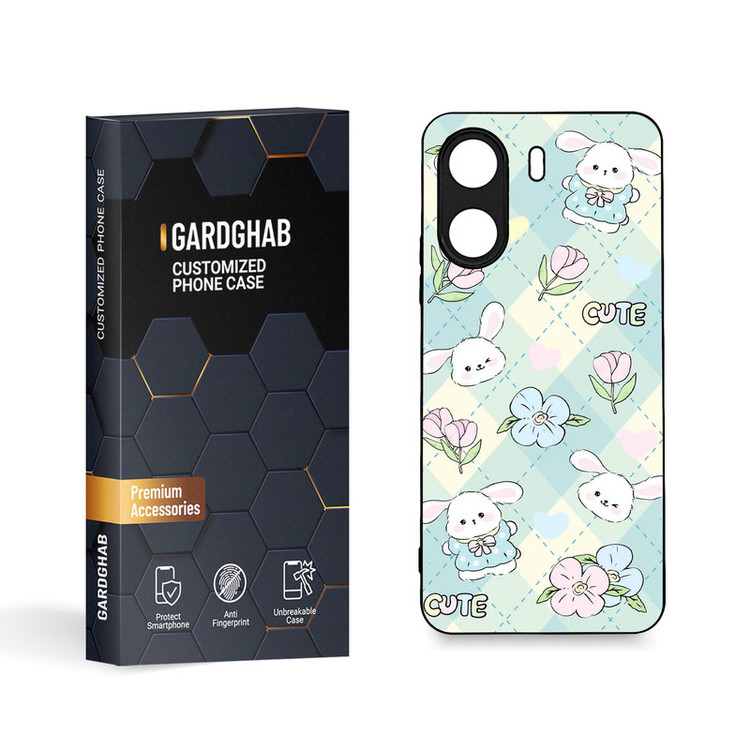 کاور گارد قاب مدل دورژله ای فانتزی مناسب برای گوشی موبایل شیائومی Poco C65 / Redmi 13c