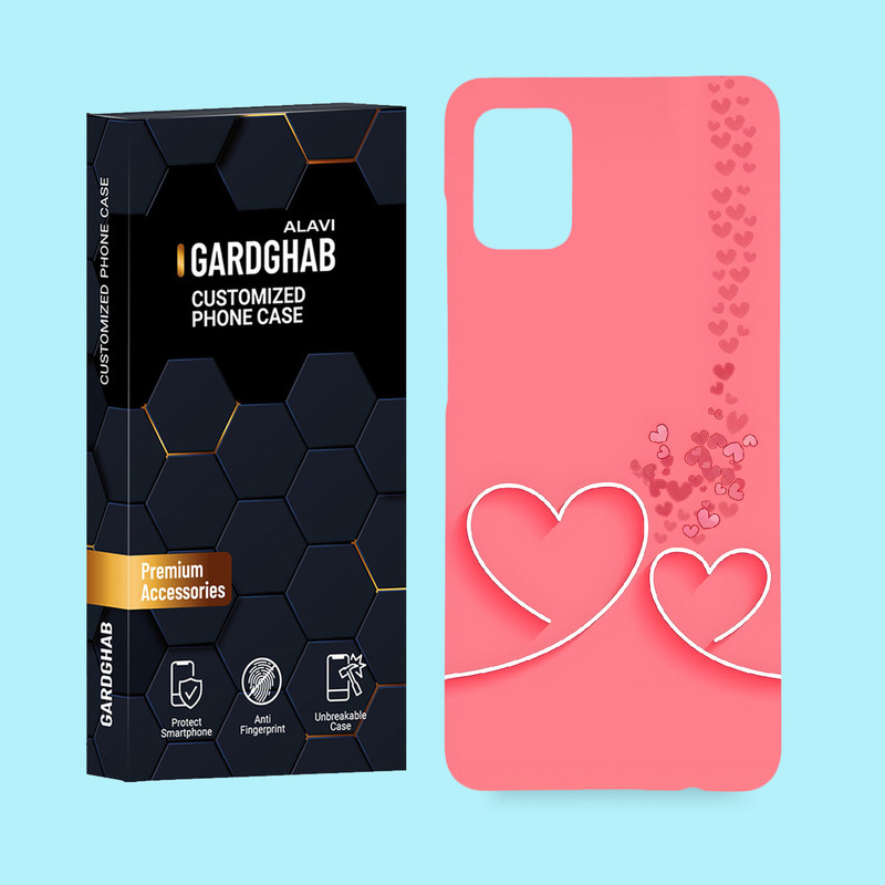 کاور گارد قاب علوی مدل عاشقانه مناسب برای گوشی موبایل سامسونگ Galaxy A51