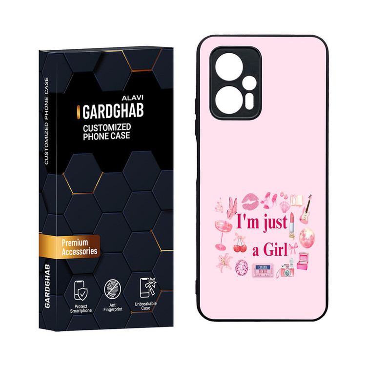 کاور گارد قاب مدل دورژله ای دخترانه مناسب برای گوشی موبایل شیائومی Poco X4 GT / Redmi Note 11t Pro 5G