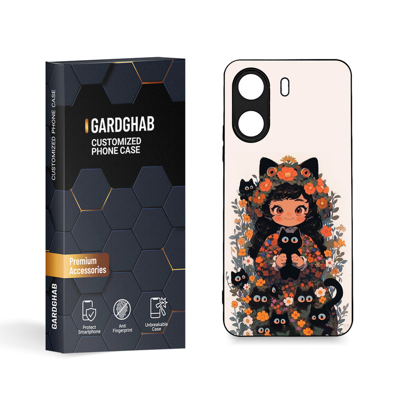 کاور گارد قاب مدل دخترانه مناسب برای گوشی موبایل شیائومی Redmi 13C 4G / Poco C65