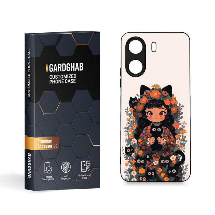 کاور گارد قاب مدل دخترانه مناسب برای گوشی موبایل شیائومی Redmi 13C 4G / Poco C65