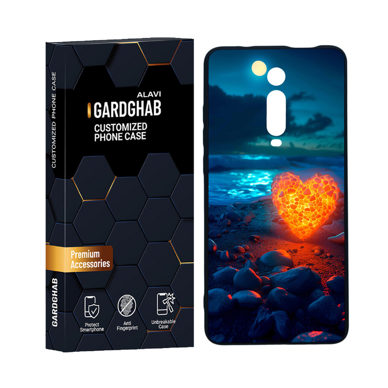 کاور گارد قاب علوی مدل دورژله ای عاشقانه مناسب برای گوشی موبایل شیائومی Redmi K20 Pro