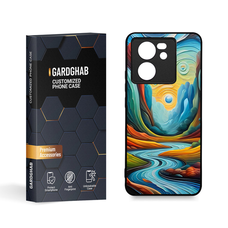 کاور گارد قاب مدل هنری مناسب برای گوشی موبایل شیائومی Mi 13T 5G