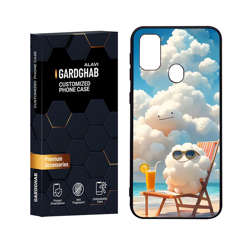 کاور گارد قاب علوی مدل Glass مناسب برای گوشی موبایل سامسونگ Galaxy M21