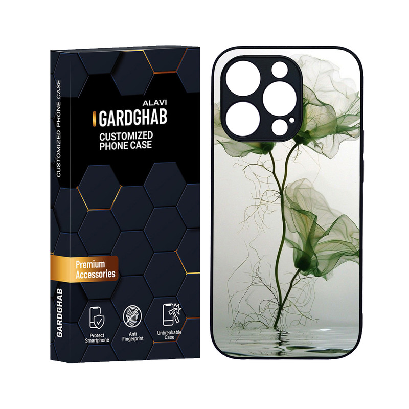 کاور گارد قاب علوی مدل دورژله ای هنری مناسب برای گوشی موبایل اپل iPhone 14 Pro