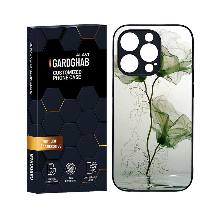 کاور گارد قاب علوی مدل دورژله ای هنری مناسب برای گوشی موبایل اپل iPhone 14 Pro