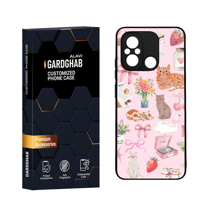 کاور گارد قاب مدل دورژله ای فانتزی مناسب برای گوشی موبایل شیائومی Poco C55 / Redmi 12c