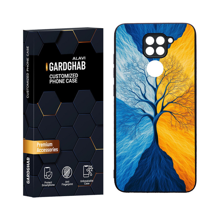کاور گارد قاب مدل دورژله ای هنری مناسب برای گوشی موبایل شیائومی Redmi Note 9