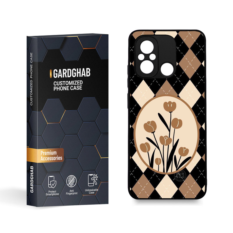 کاور گارد قاب مدل گل مناسب برای گوشی موبایل شیائومی Poco C55