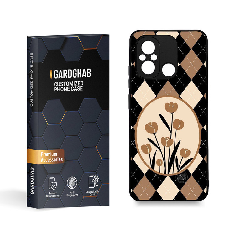 کاور گارد قاب مدل گل مناسب برای گوشی موبایل شیائومی Poco C55