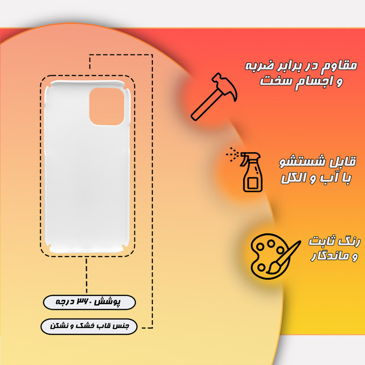 کاور گارد قاب مدل ساده مناسب برای گوشی موبایل اپل iPhone 12 pro