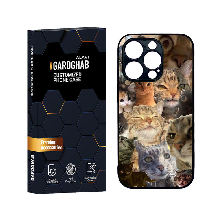 کاور گارد قاب علوی مدل دورژله ای حیوانات مناسب برای گوشی موبایل اپل iPhone 14 Pro Max