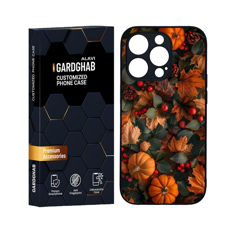 کاور گارد قاب علوی مدل دورژله ای هنری مناسب برای گوشی موبایل اپل iPhone 14 Pro