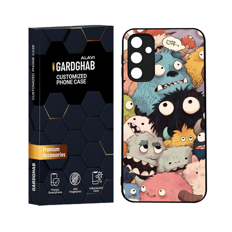 کاور گارد قاب علوی مدل دورژله ای کارتنی و انیمه مناسب برای گوشی موبایل سامسونگ Galaxy A24