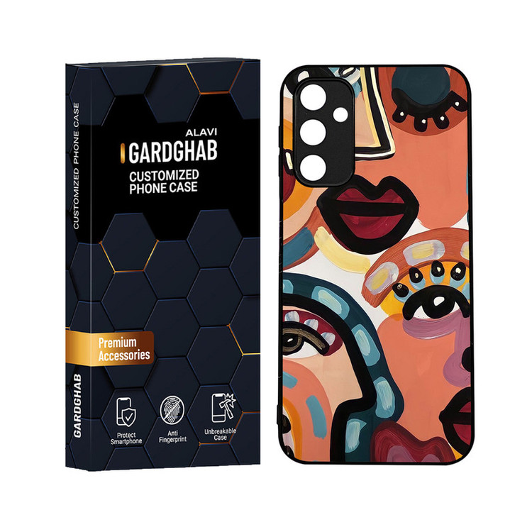 کاور گارد قاب علوی مدل دورژله ای هنری مناسب برای گوشی موبایل سامسونگ Galaxy A24