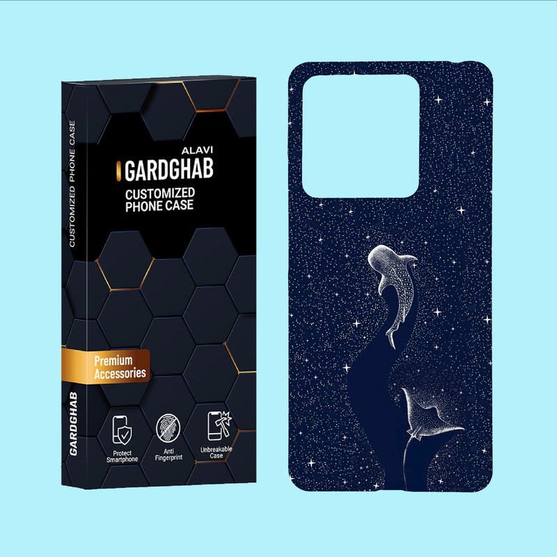 کاور گارد قاب علوی مدل هنری مناسب برای گوشی موبایل شیائومی Redmi Note 13 5G