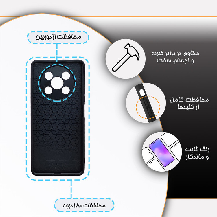 کاور گارد قاب مدل پسرانه مناسب برای گوشی موبایل آنر Honor X9 5G/X9 4G