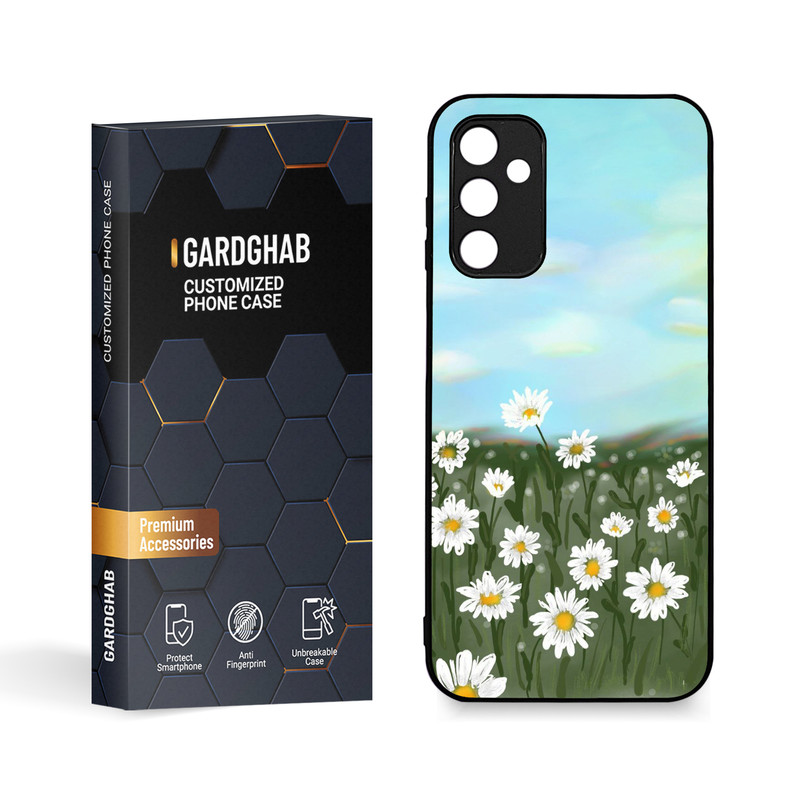 کاور گارد قاب طرح گل مناسب برای گوشی موبایل سامسونگ Galaxy A14
