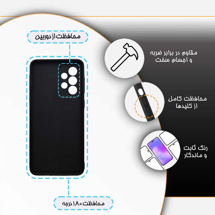 کاور گارد قاب مدل کهکشان مناسب برای گوشی موبایل سامسونگ Galaxy A33