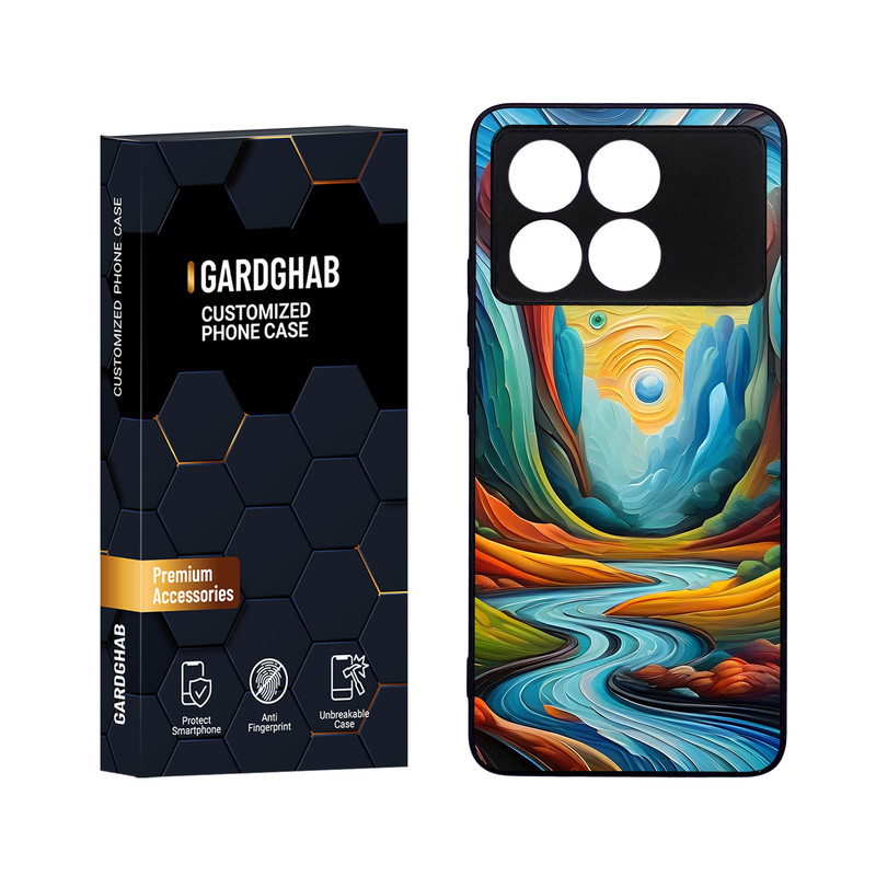 کاور گارد قاب مدل هنری مناسب برای گوشی موبایل شیائومی Poco X6 Pro 5G