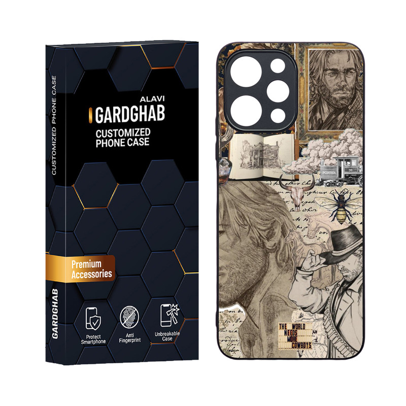 کاور گارد قاب علوی مدل دورژله ای هنری مناسب برای گوشی موبایل شیائومی Poco M6 pro 5G