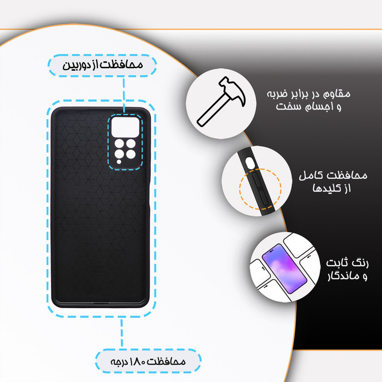 کاور گارد قاب علوی مدل دورژله ای کارتنی و انیمه مناسب برای گوشی موبایل شیائومی Redmi Note 12 Pro 4G