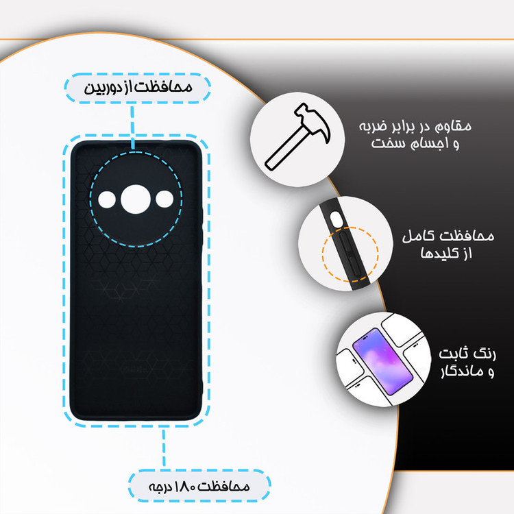 کاور گارد قاب مدل پسرانه مناسب برای گوشی موبایل شیائومی Redmi A3 / A3X 4G