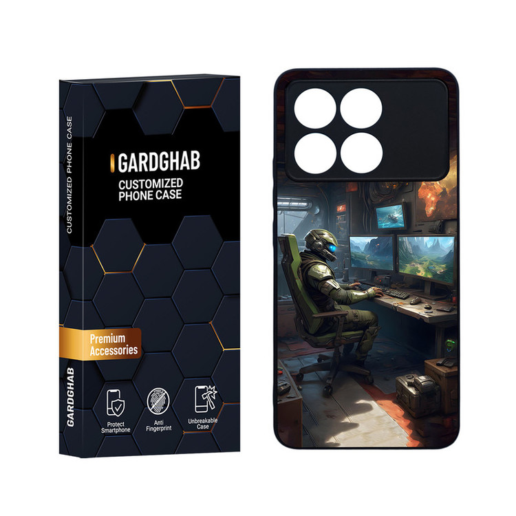 کاور گارد قاب مدل پسرانه مناسب برای گوشی موبایل شیائومی Redmi K70 / K70 Pro / Poco F6 Pro 5G