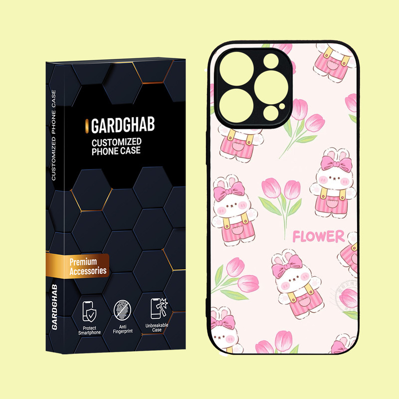 کاور گارد قاب مدل دور ژله ای پشت گلس فانتزی  مناسب برای گوشی موبایل  اپل  iPhone 16 Pro Max