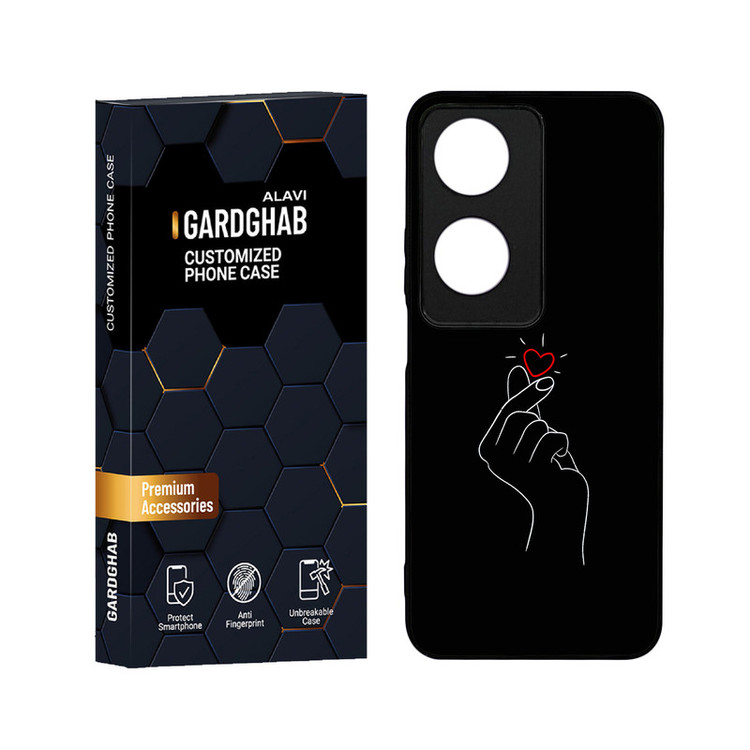 کاور گارد قاب علوی مدل دور ژله ای عاشقانه مناسب برای گوشی موبایل آنر X7B 4G