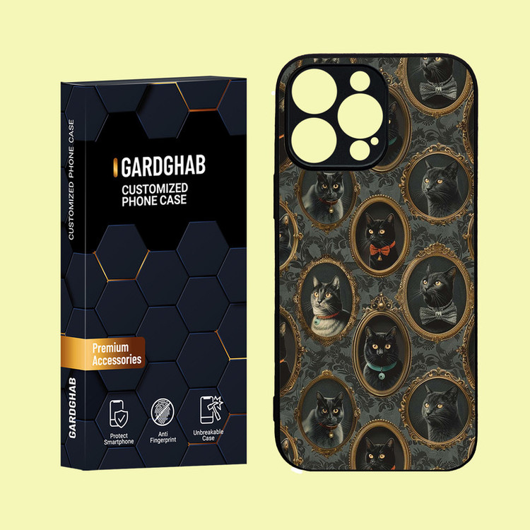 کاور گارد قاب مدل دور ژله ای پشت گلس فانتزی مناسب برای گوشی موبایل اپل iPhone 16 Pro Max