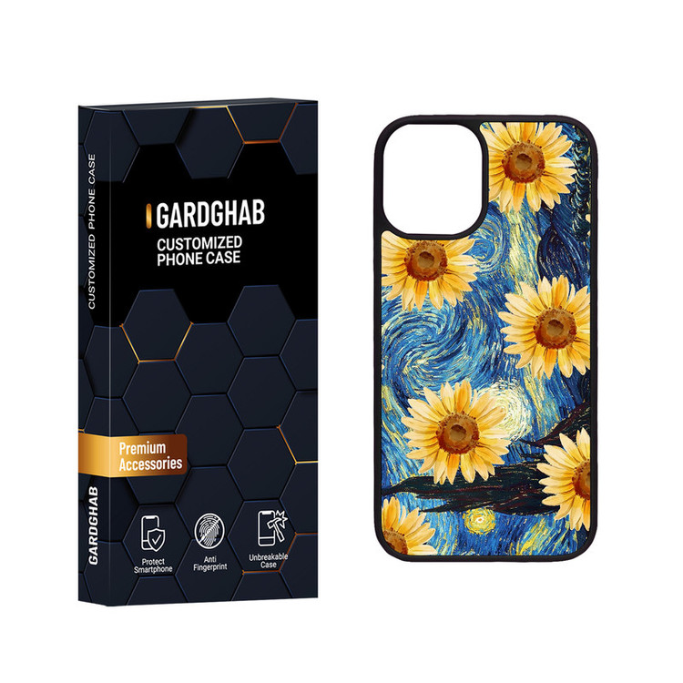 کاور گارد قاب مدل دور ژله ای هنری مناسب برای گوشی موبایل اپل iPhone 12 Mini