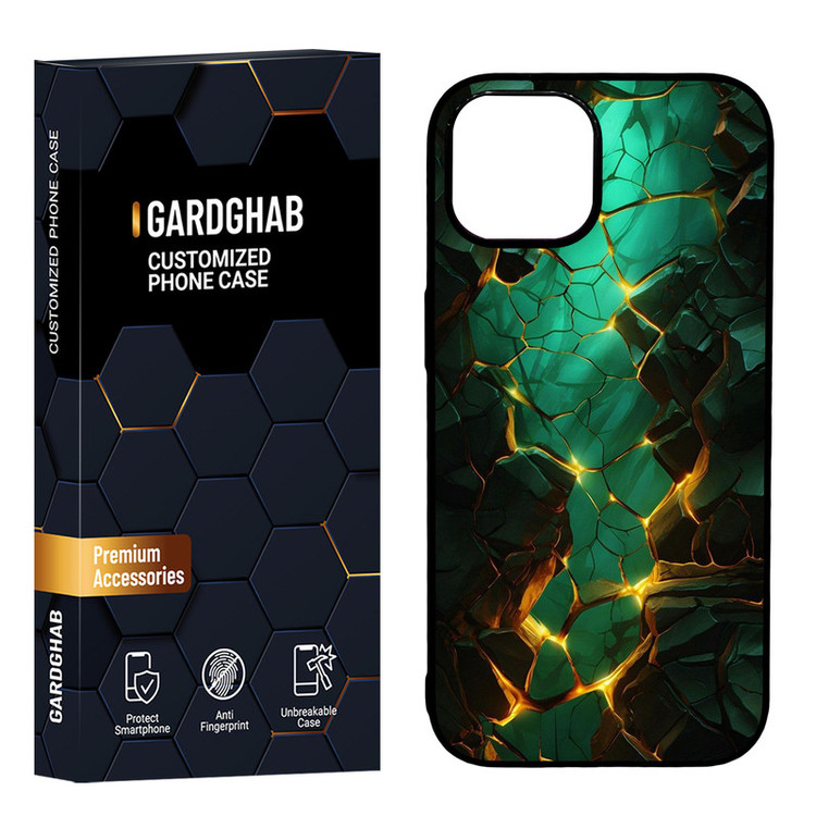 کاور گارد قاب مدل دور ژله ای پشت گلس ساده مناسب برای گوشی موبایل اپل iPhone 15